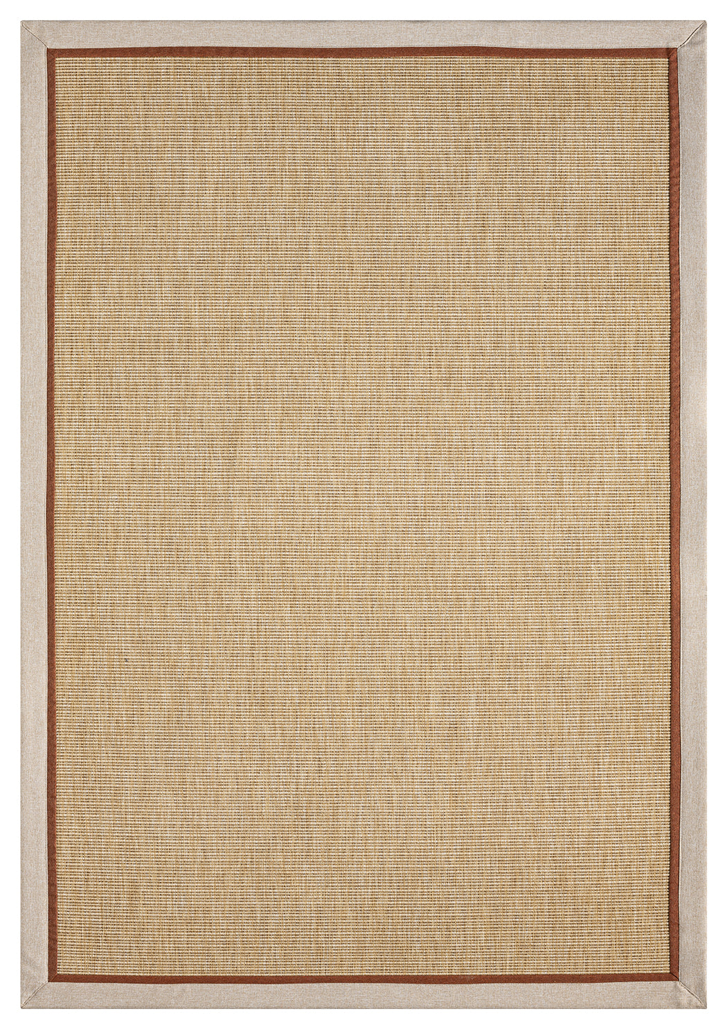 HALI VAGONU markasının Krem Terracotta Çift Renk Kumaş Bordürlü Sisal Halı, modern ve zarif bir görünüm sunar. Bu el yapımı sisal halı, dayanıklı ve evcil hayvan dostu olmasının yanı sıra, dekoratif tasarımıyla da dikkat çekiyor. Kolay temizlenebilir yapısı ile ofis için halı olarak da kullanılabilir.