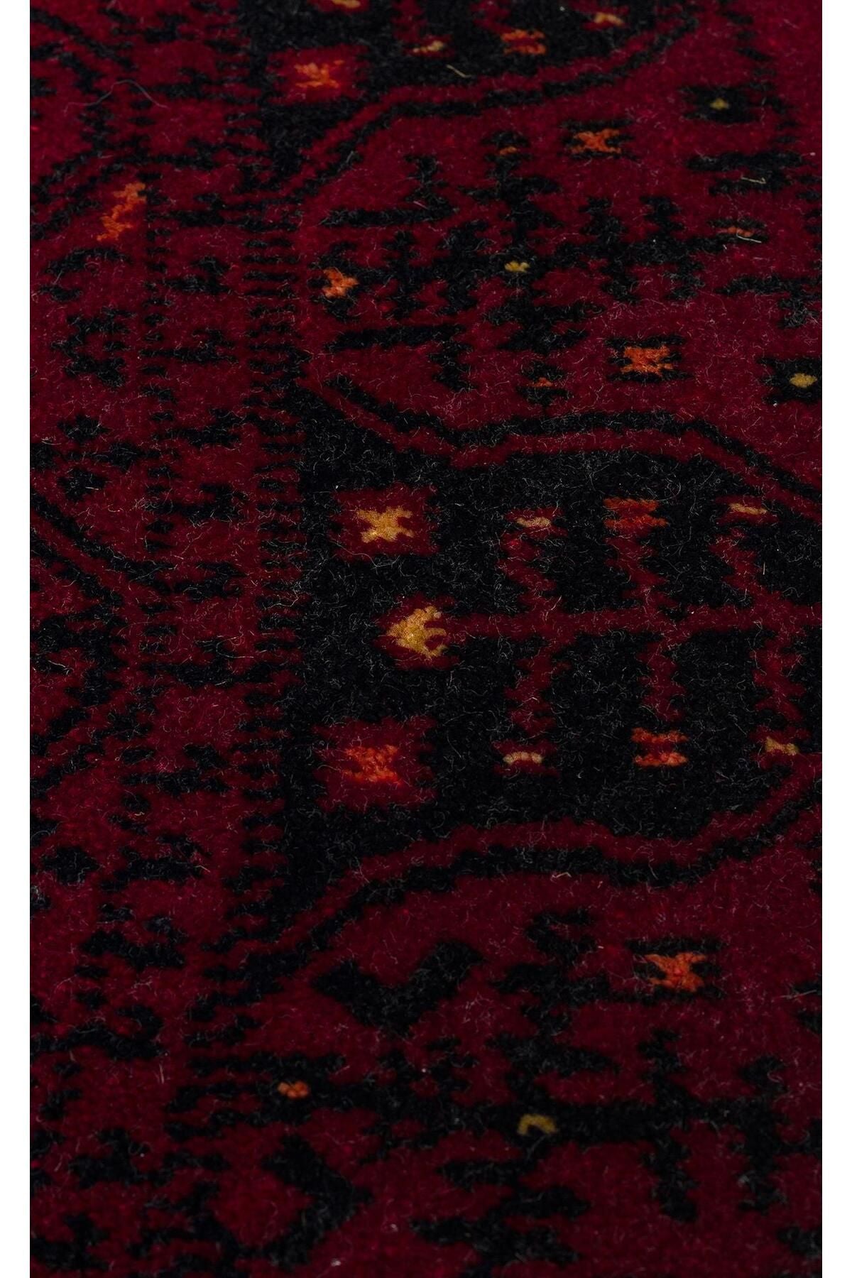 NOSTALJI 959 RED Q Afgan/Yağcıbedir Desenli El Emeği Özel Tezgahlarda Üretilen Modern Uşak Halısı