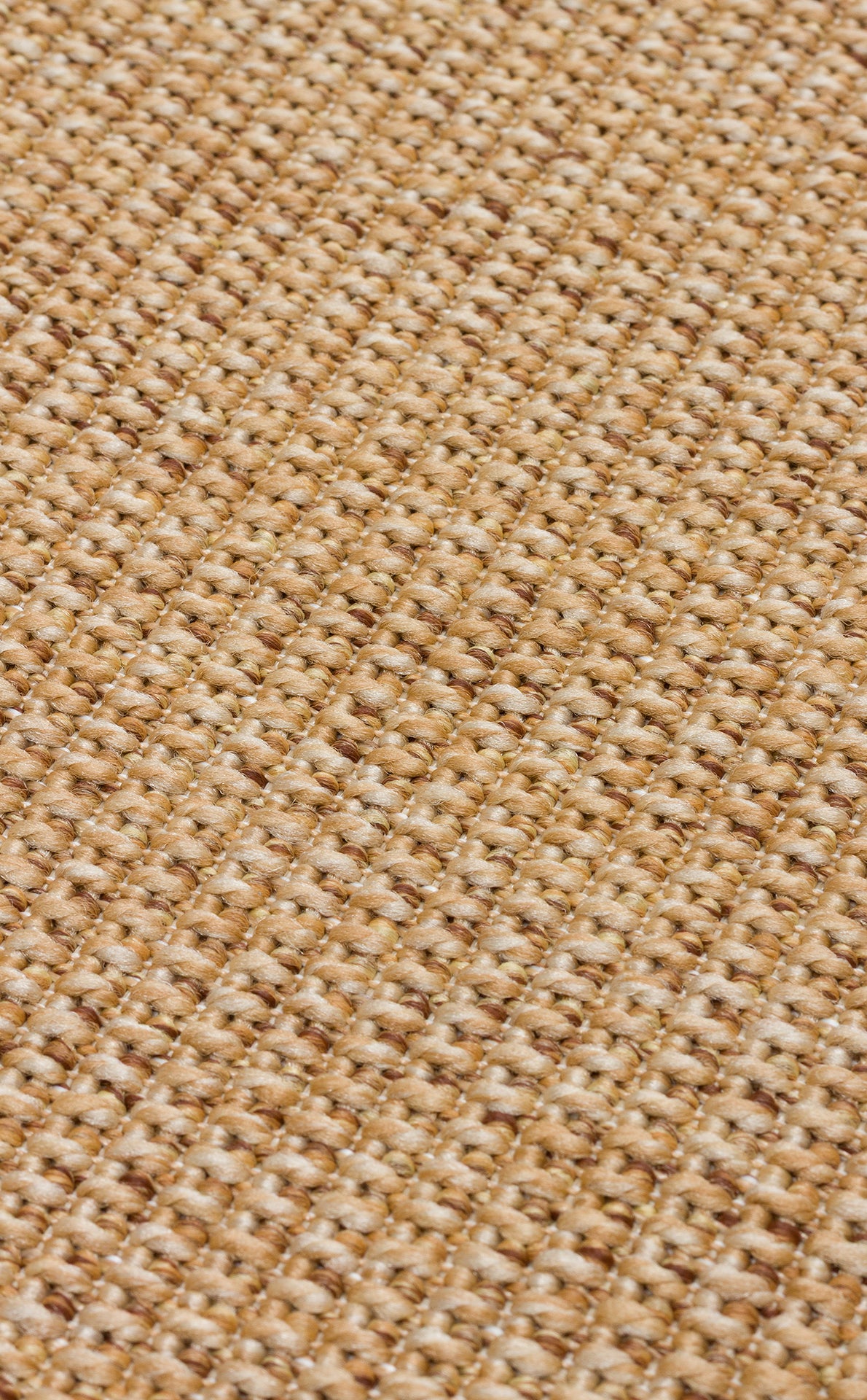 Çikolata Kahve Kumaş Bordürlü Bej Sisal Halı - El Yapımı, Dayanıklı, Modern Tasarım - ZHR_2702_Gold_BRD_Brown_Mix