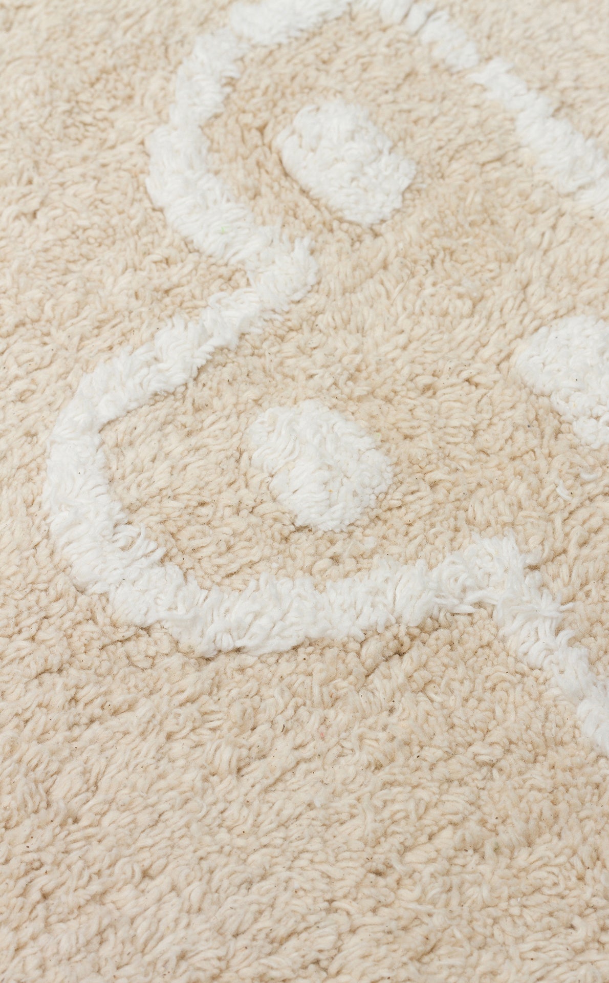 COTTON BOON XXW CBN 16 BEIGE XXW Yıkanabilir Kaymaz Tabanlı Naturel Pamuk Bebek Halısı çocuk odasında kullanımı