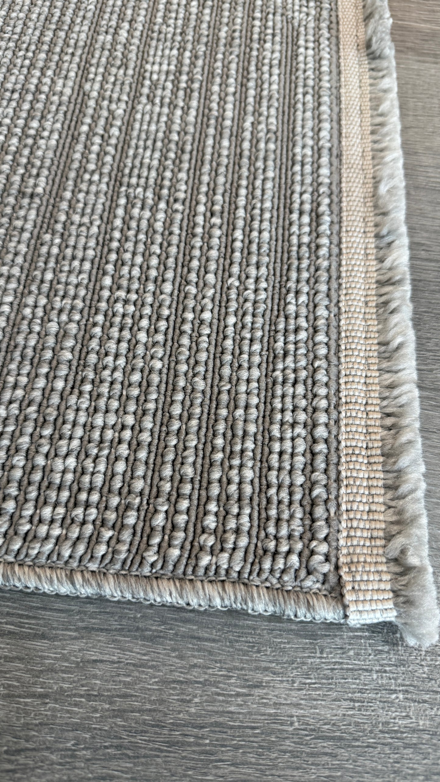 Halı Vagonu Alpaka 8003 Gri Sisal Dokuma Makine Halısı