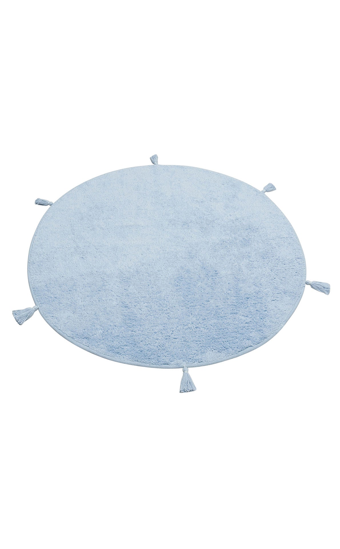 COTTON BOON CBN PLAIN BLUE Yıkanabilir Kaymaz Tabanlı Naturel Pamuk Bebek Halısı, yıkanabilir özelliği ile temizlikte kolaylık sunuyor.