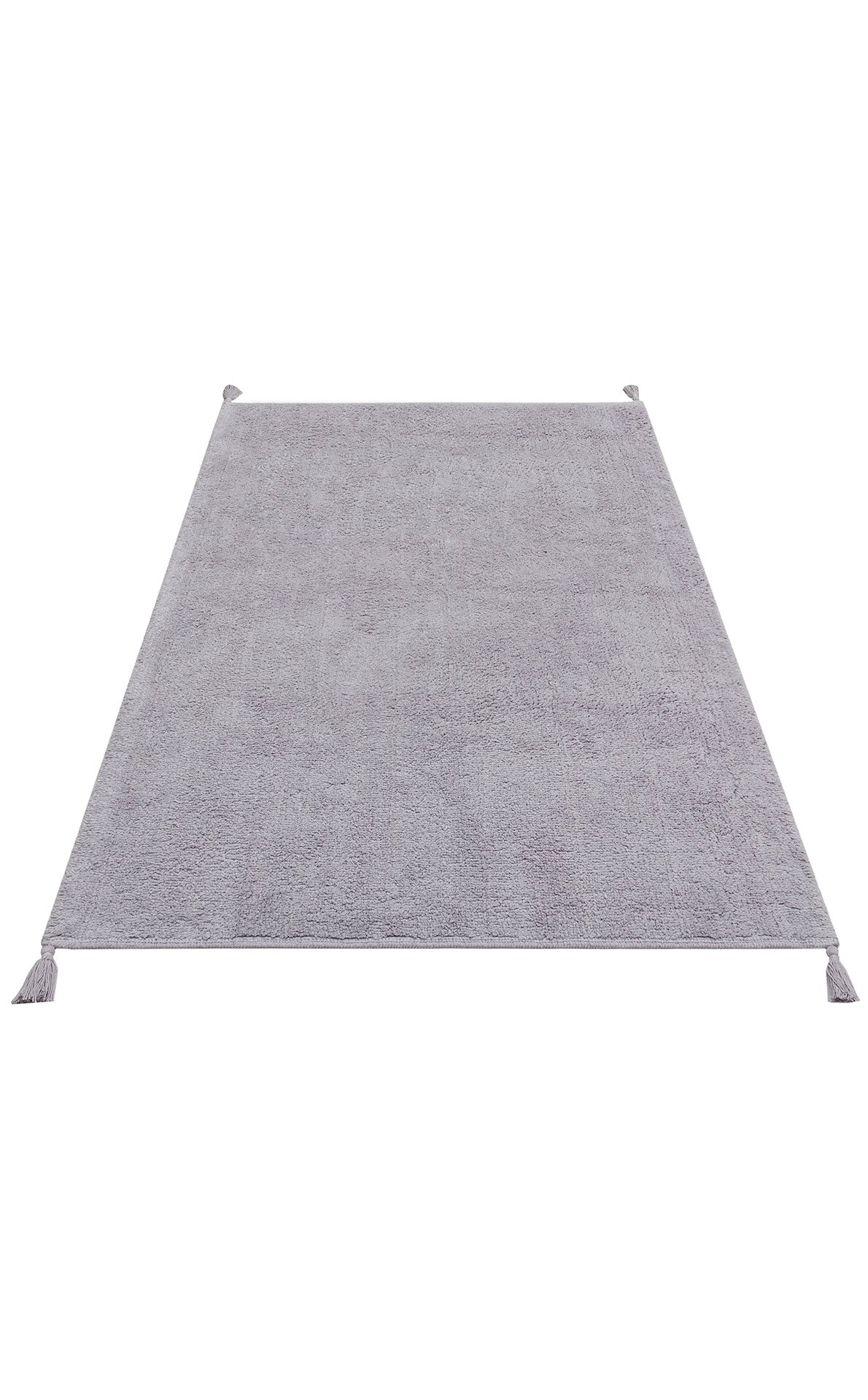 COTTON BOON CBN PLAIN GREY Yıkanabilir Kaymaz Tabanlı Naturel Pamuk Bebek Halısı