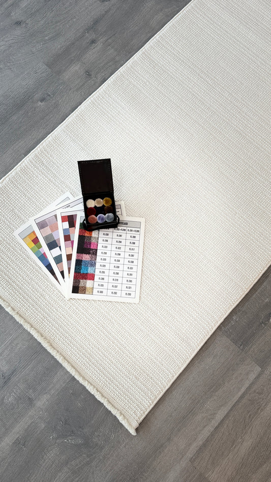 Halı Vagonu Alpaka 8002 Krem Sisal Dokuma Makine Halısı (Kopya)