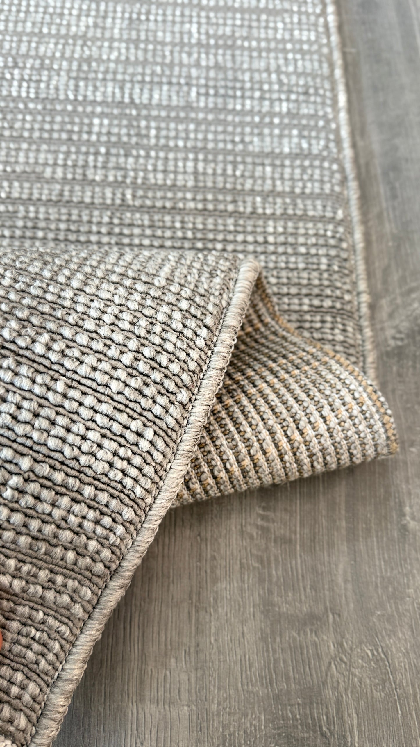 Halı Vagonu Alpaka 8003 Gri Sisal Dokuma Makine Halısı