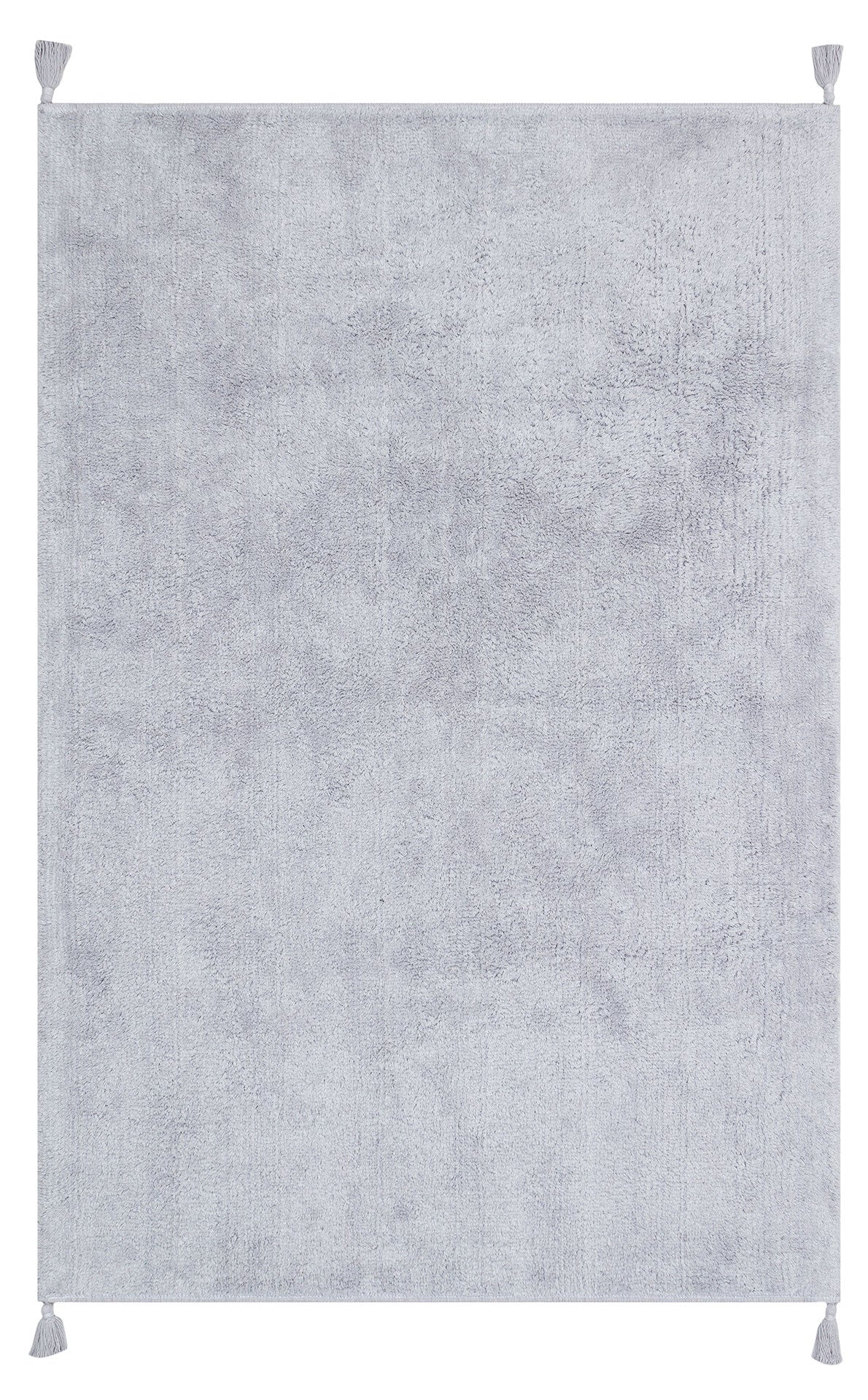COTTON BOON CBN PLAIN GREY Yıkanabilir Kaymaz Tabanlı Naturel Pamuk Bebek Halısı