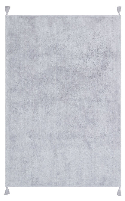 COTTON BOON CBN PLAIN GREY Yıkanabilir Kaymaz Tabanlı Naturel Pamuk Bebek Halısı