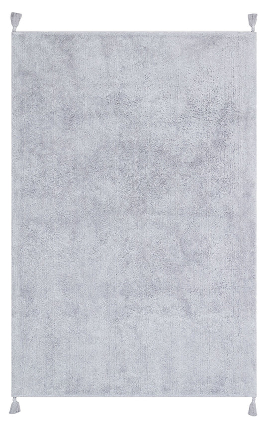 COTTON BOON CBN PLAIN GREY Yıkanabilir Kaymaz Tabanlı Naturel Pamuk Bebek Halısı