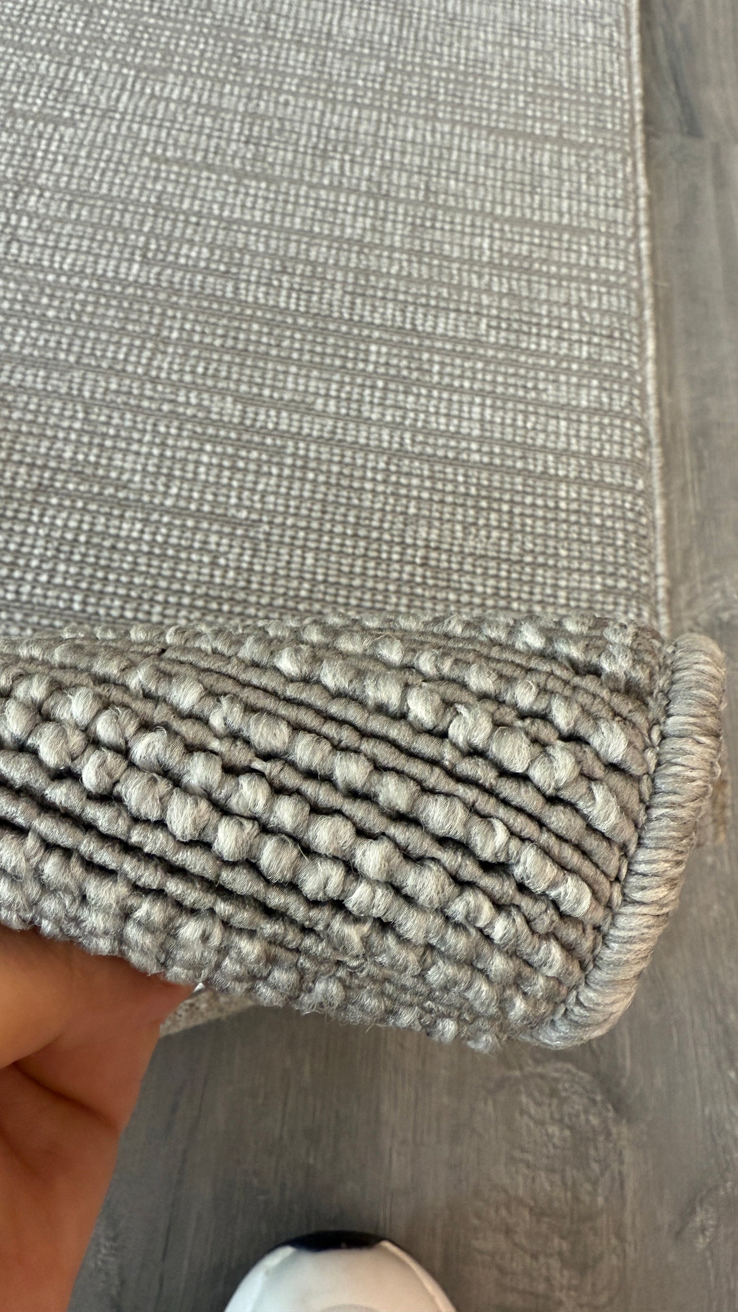 Halı Vagonu Alpaka 8003 Gri Sisal Dokuma Makine Halısı