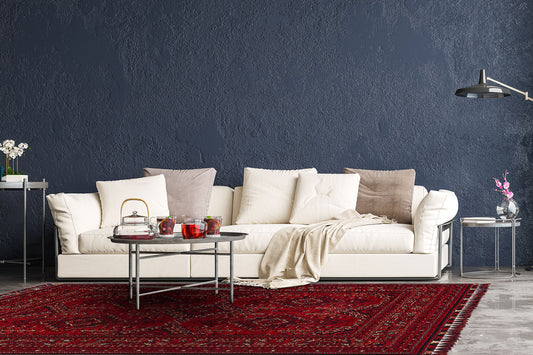 Buharı Bhr 05 Kırmızı Afgan Halı, İnce Dokuma ve Düz Saçak Tasarımı ile Modern ve Şık Bir Mekan Yaratın.