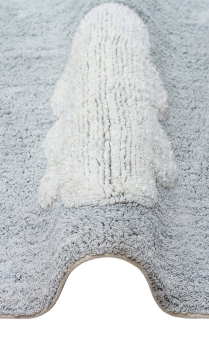 COTTON BOON XXW CBN 14 MULTY XXW Yıkanabilir Kaymaz Tabanlı Naturel Pamuk Bebek Halısı, kullanıcı dostu kaymaz tabana sahiptir.
