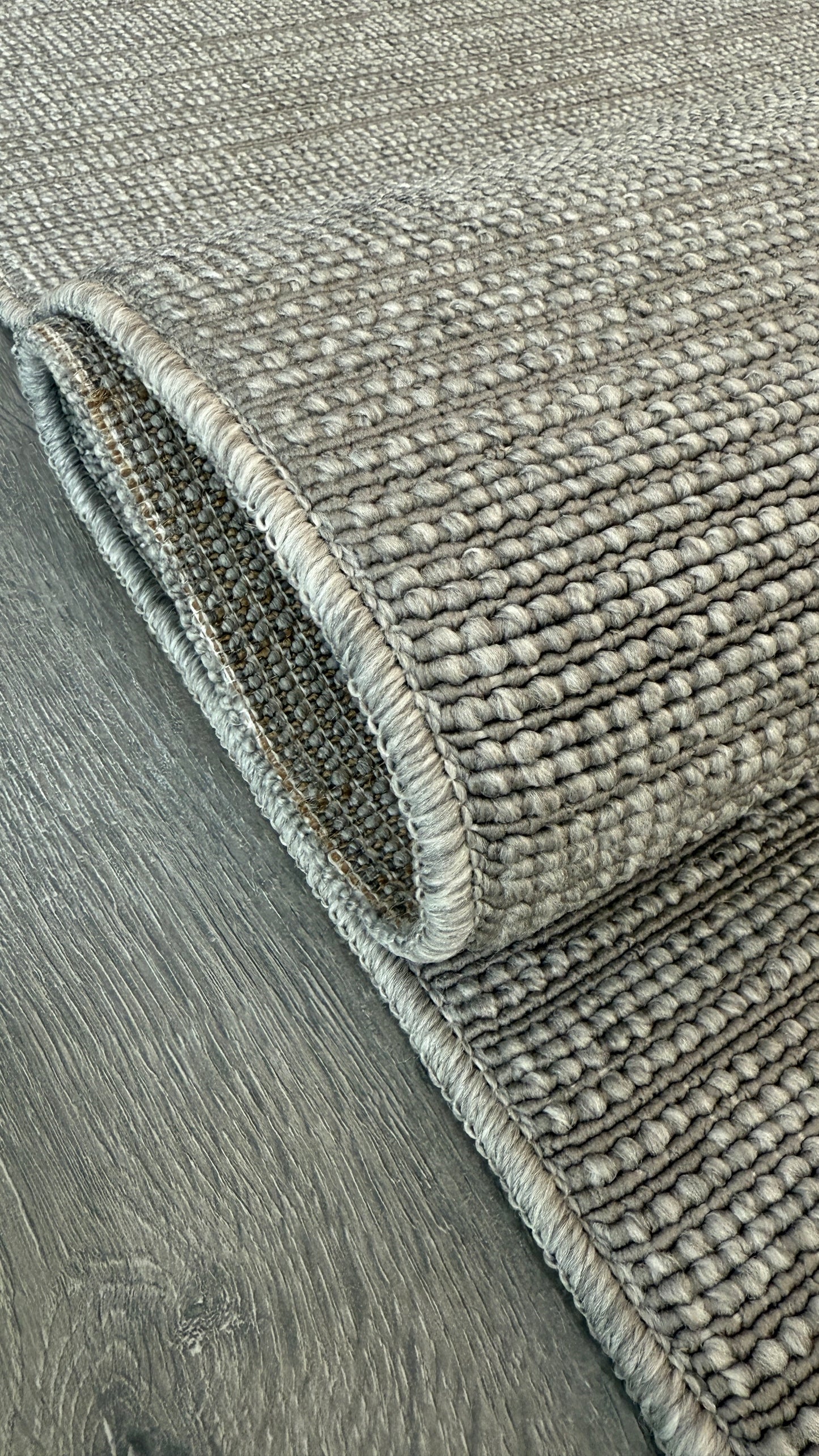 Halı Vagonu Alpaka 8003 Gri Sisal Dokuma Makine Halısı