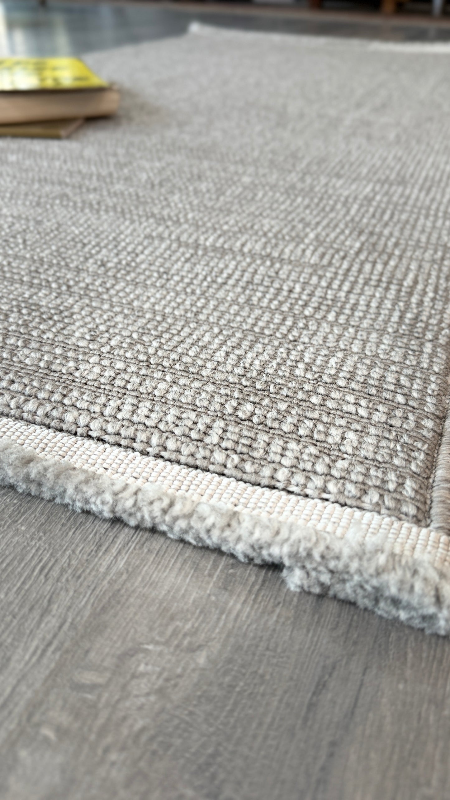 Halı Vagonu Alpaka 8003 Gri Sisal Dokuma Makine Halısı