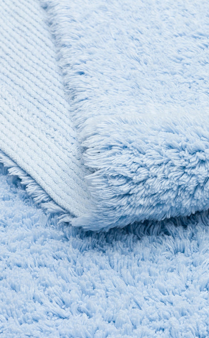 COTTON BOON CBN PLAIN BLUE Yıkanabilir Kaymaz Tabanlı Naturel Pamuk Bebek Halısı Renk Seçenekleri