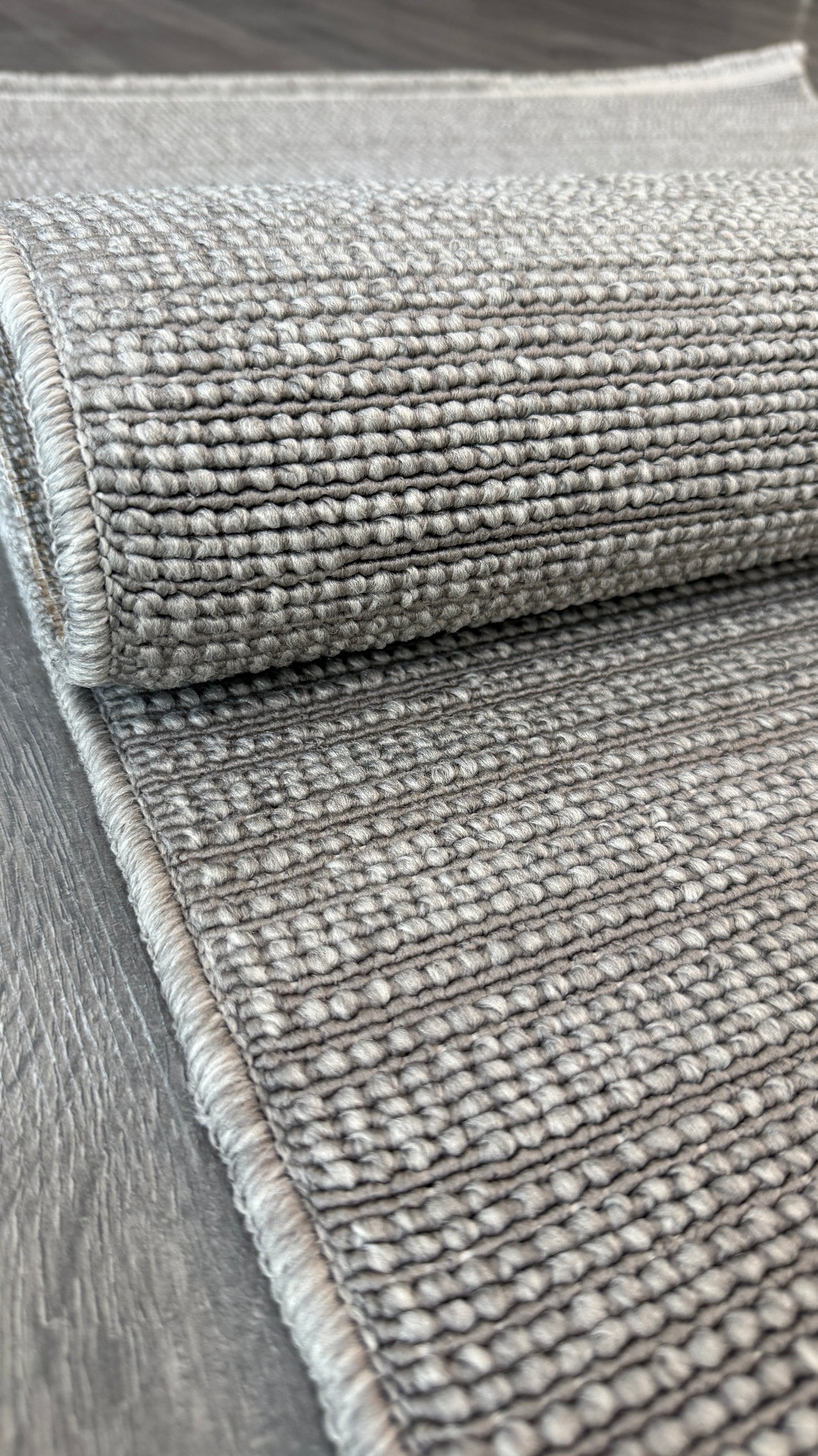 Halı Vagonu Alpaka 8003 Gri Sisal Dokuma Makine Halısı
