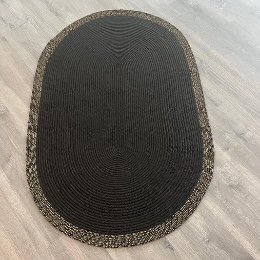 80x150 Çift Taraflı Jüt Görünümlü Örgü Halı