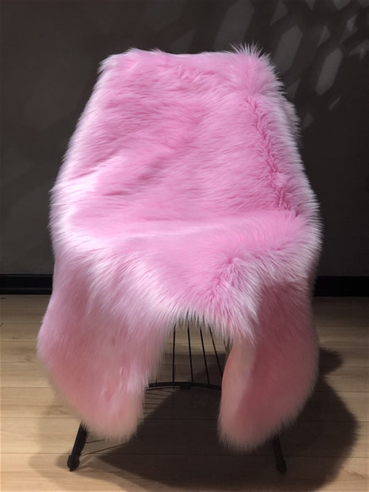Halı Vagonu Pembe Renkli Uzun Tüylü Exclusive Post