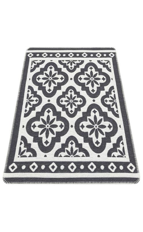 ARYA%20NEO%20ARN%2008%20ANTRASIT%20WHITE%20Yıkanabilir%20Kaymaz%20Tabanlı%20Modern%20Pamuk%20Kilim