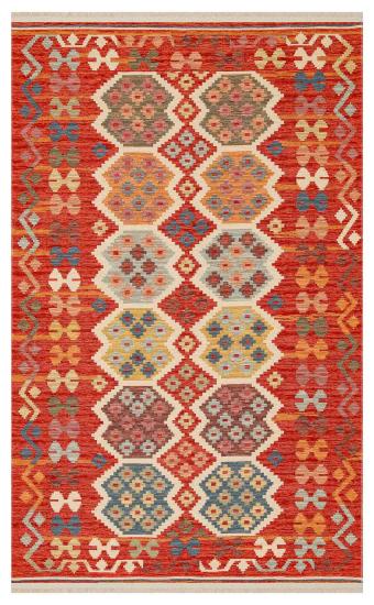 Nomad Çift Taraflı Otantik Pamuk Kilim